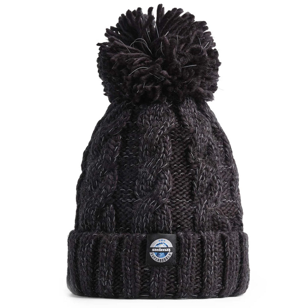 Reflective SuperBobble Hat - Jet Black Cable