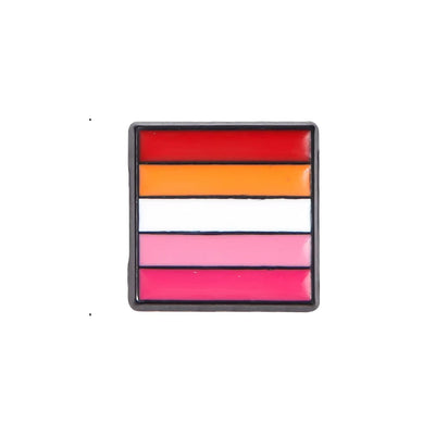 Mini Square Lapel Pin - Lesbian