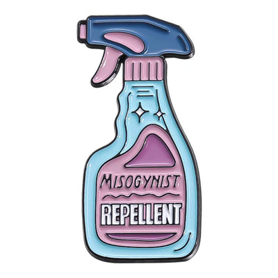 Misogynist Repellant Metal & Enamel Pin