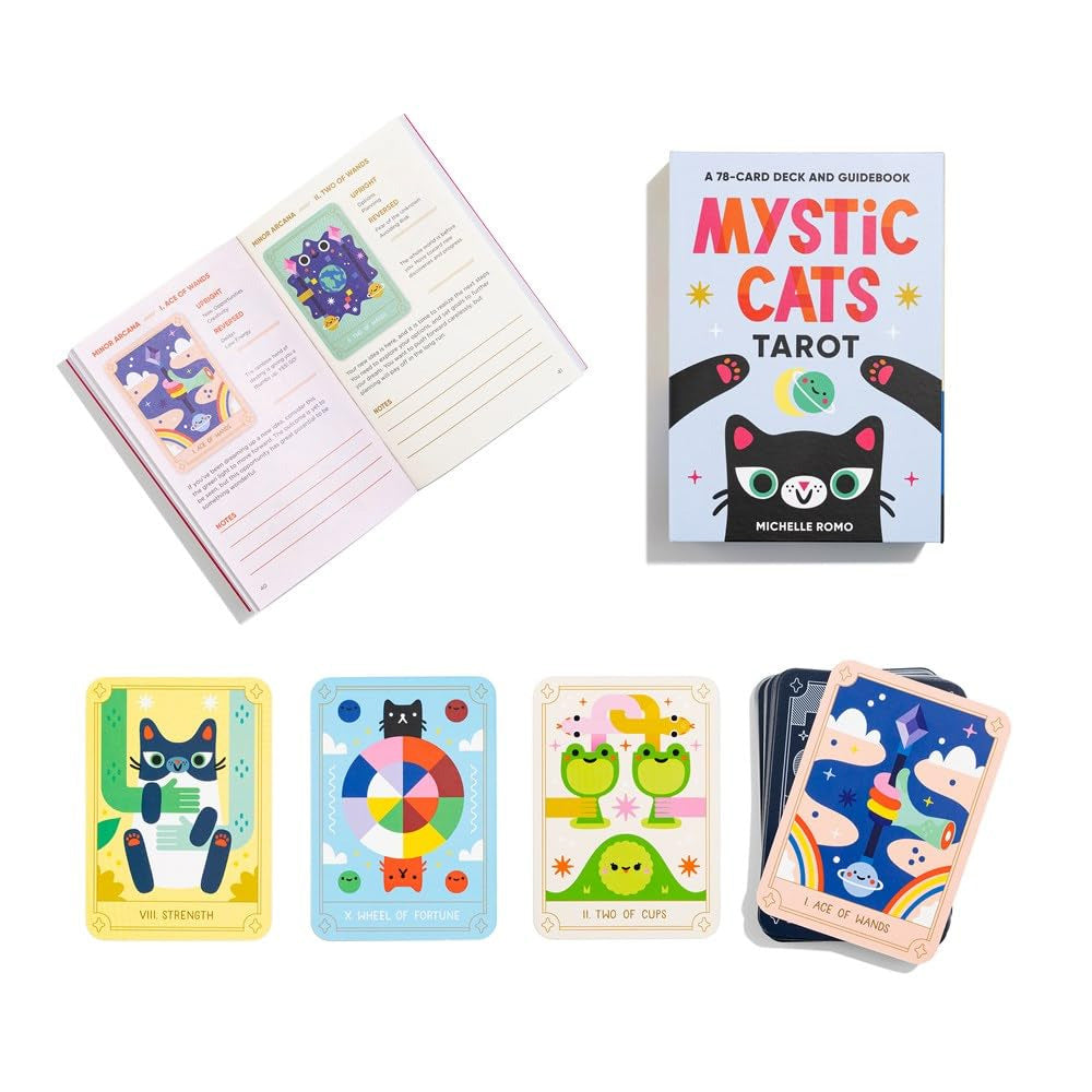 Mystic Cats Tarot Cards & Guidebook