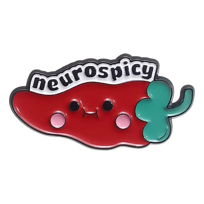 Neuro Spicy Metal & Enamel Pin