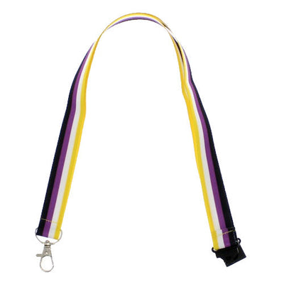 Non Binary Flag Lanyard