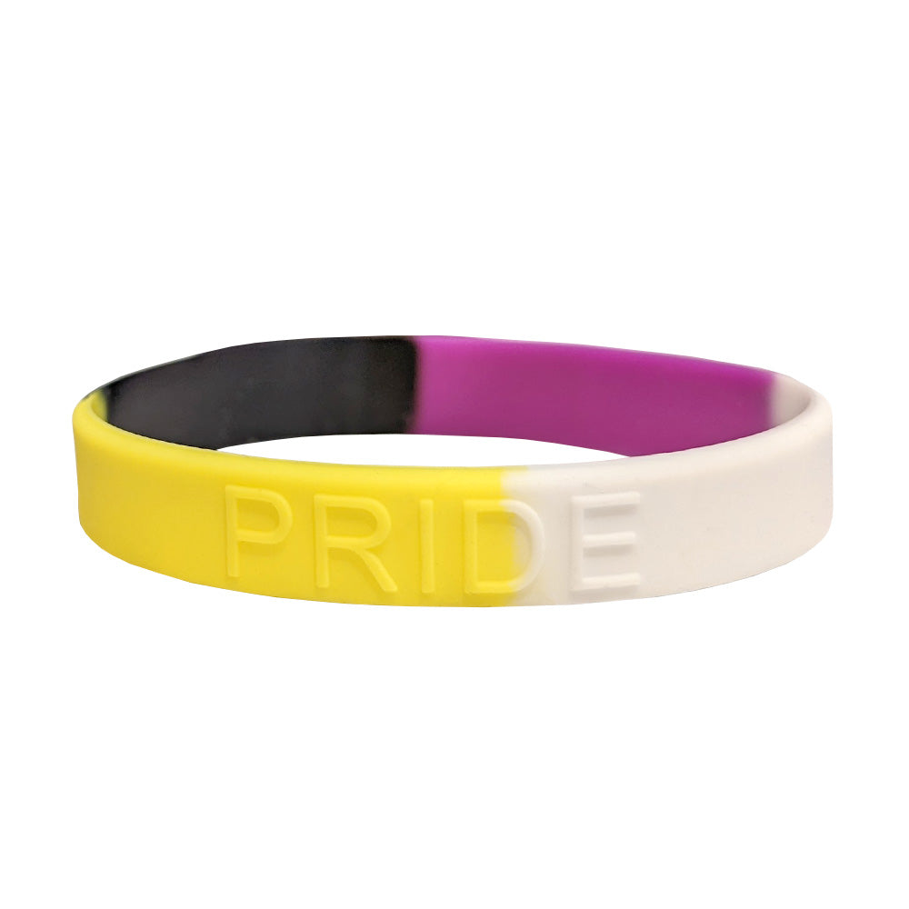 Non Binary Pride Silicone Wristband