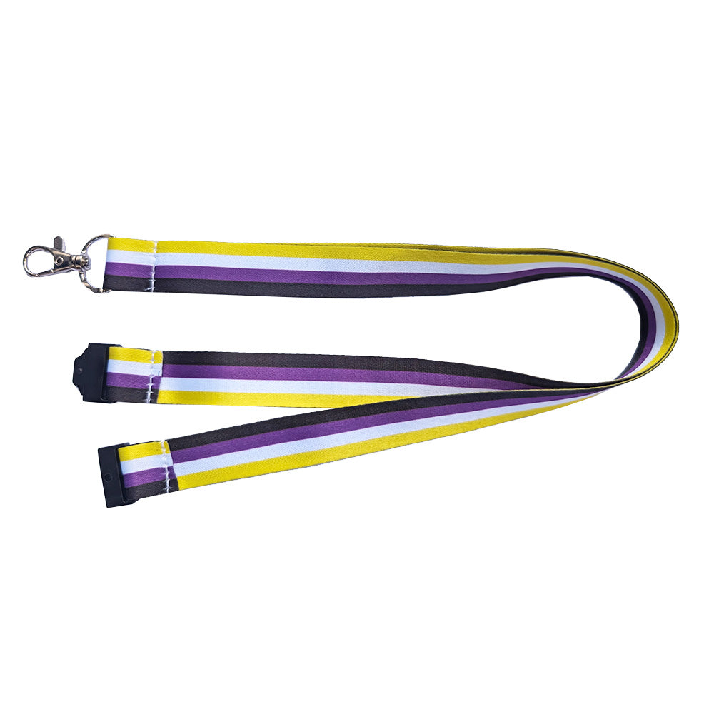 Non Binary Flag Lanyard