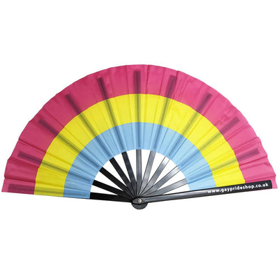 Pansexual Flag Cracking Fan - Large 33cm