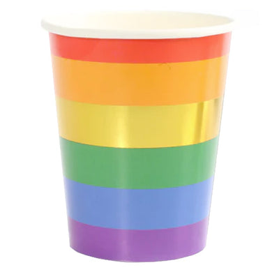 Gay Pride Rainbow Paper Cups (10 Pack)