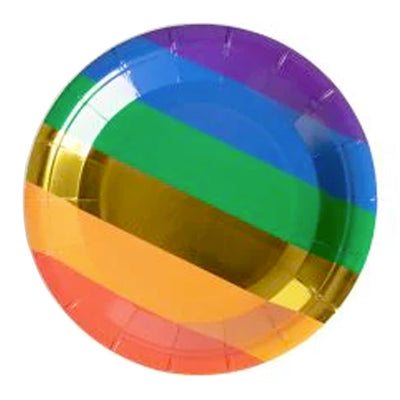 Gay Pride Rainbow Paper Plates (10 Pack)