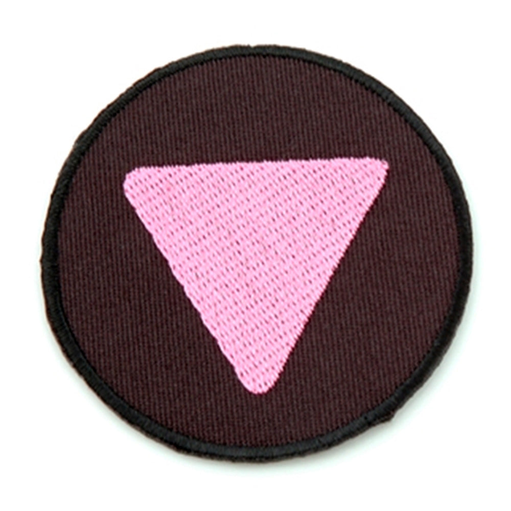 Pink Triangle Iron-On Patch