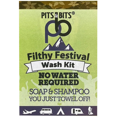 Pits & Bits Filthy Festival Wash Kit - No Water Required