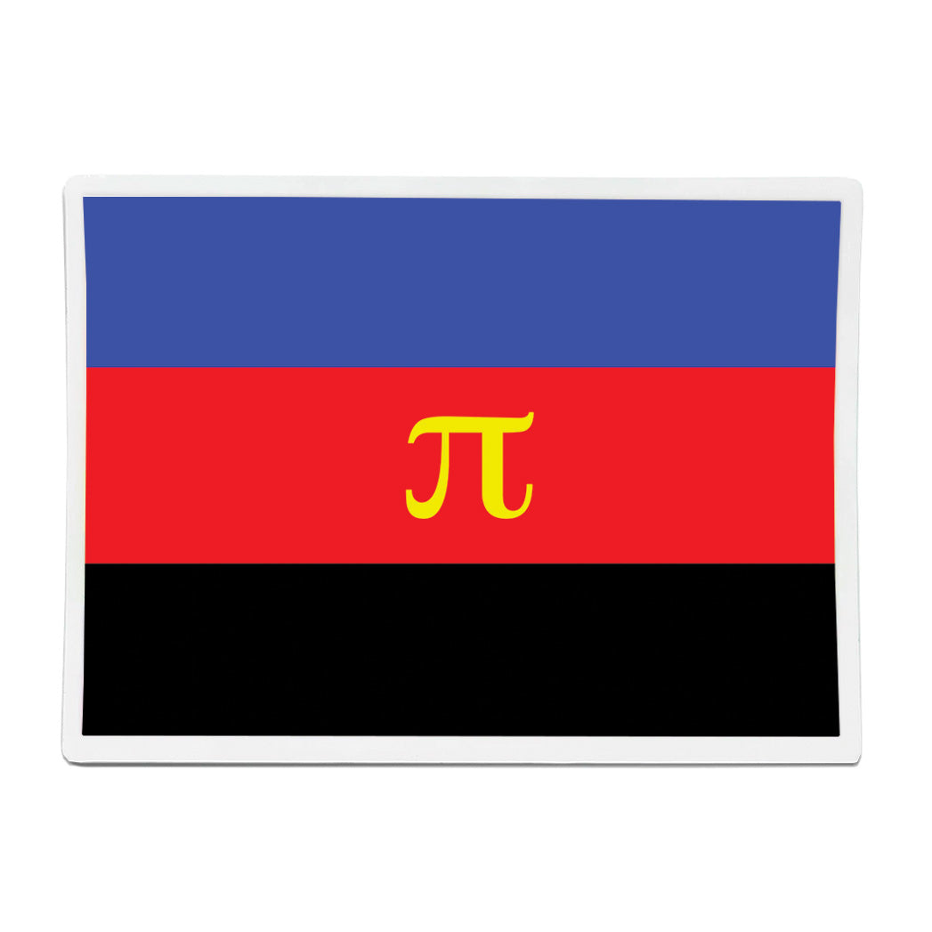 Polyamory Flag Rectangle Vinyl Waterproof Sticker