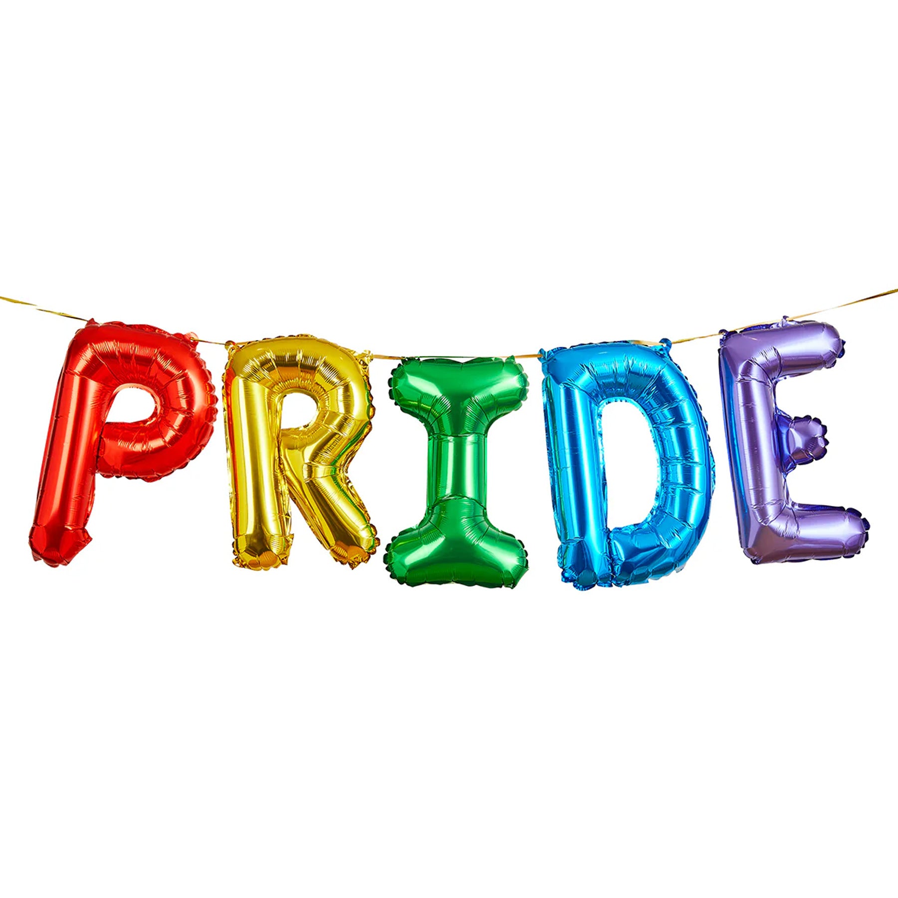 Gay Pride Rainbow PRIDE Foil Balloon Garland – www.gayprideshop.co.uk