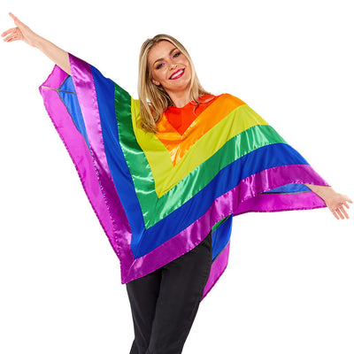 Amscan Gay Pride Rainbow Poncho