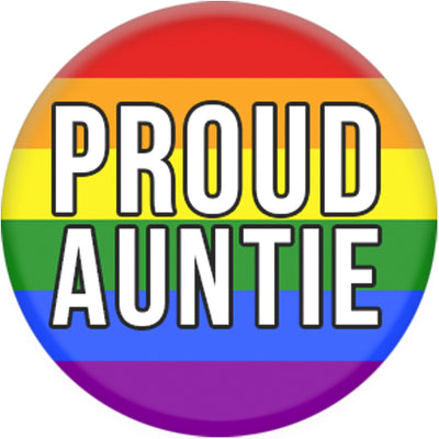 Proud Auntie Small Pin Badge