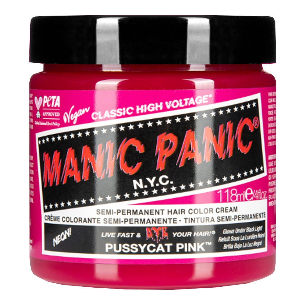 Manic Panic Hair Dye Classic High Voltage - Neon UV Pussycat Pink 118ml