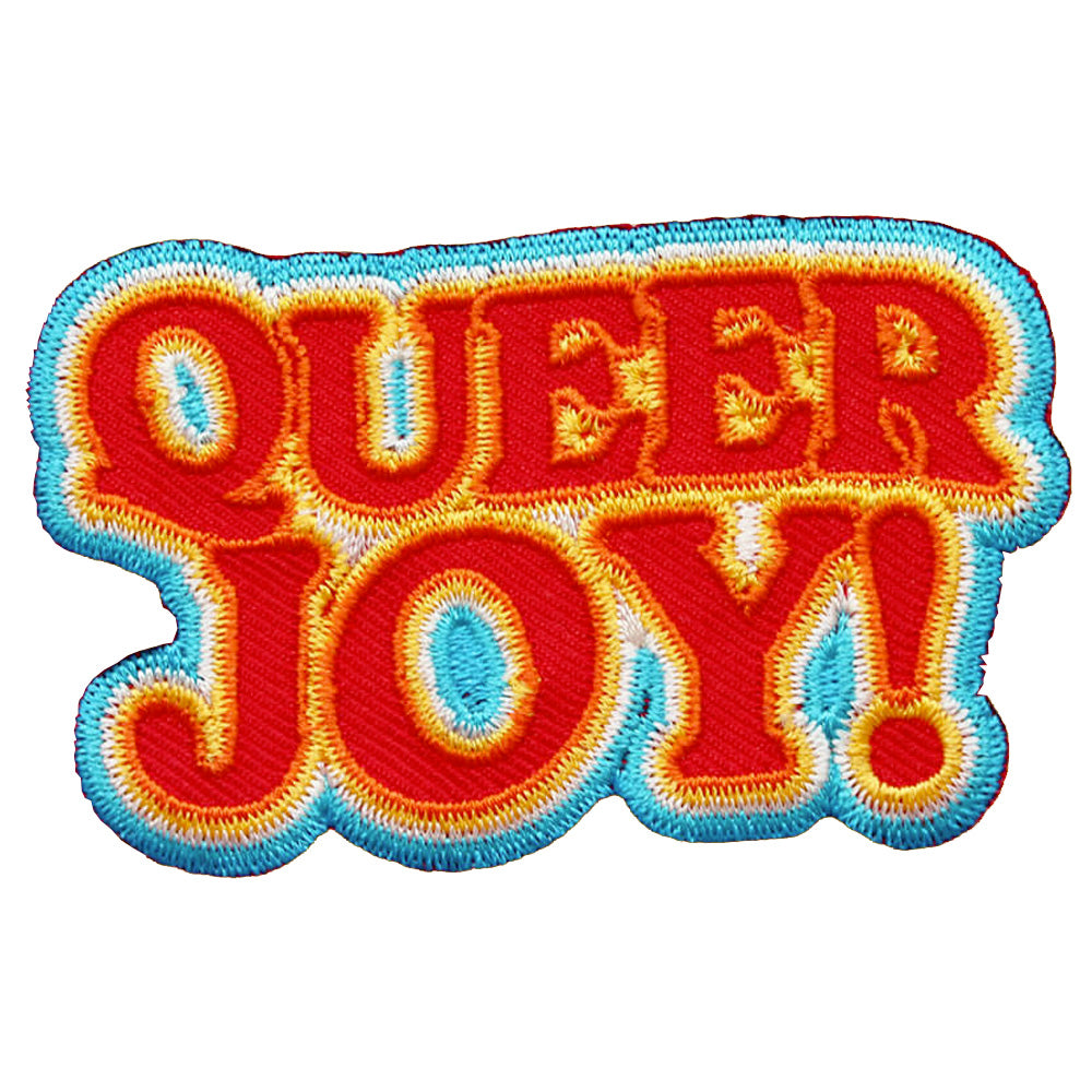 Queer Joy Embroidered Iron-On Patch