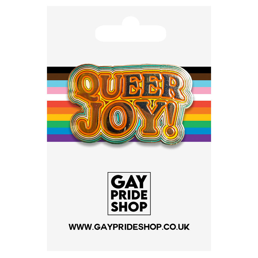 Queer Joy (Metallic Gold) Enamel Pin