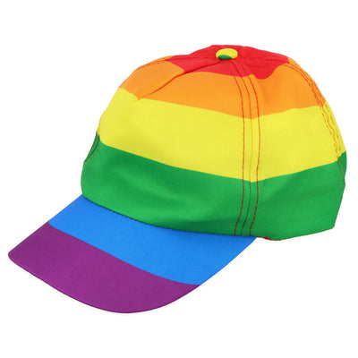 Gay Pride Rainbow Baseball Cap (Horizontal Stripes)