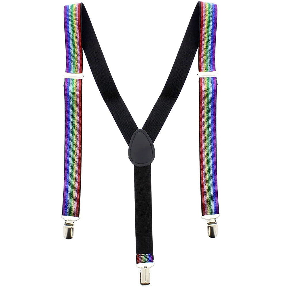 Gay Pride Rainbow Glitter Braces