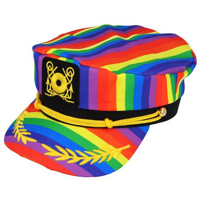  Gay Pride Rainbow Sailor/Captain Hat