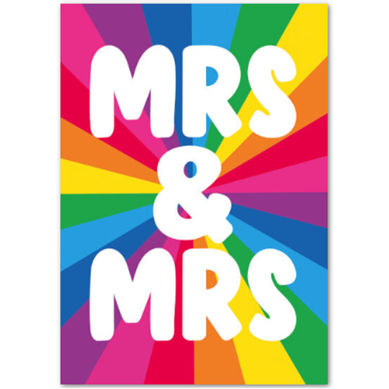 Mrs & Mrs - Lesbian Wedding Card
