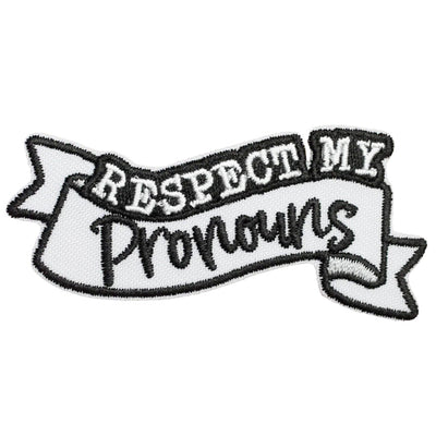 Respect My Pronouns Iron-On Festival Patch