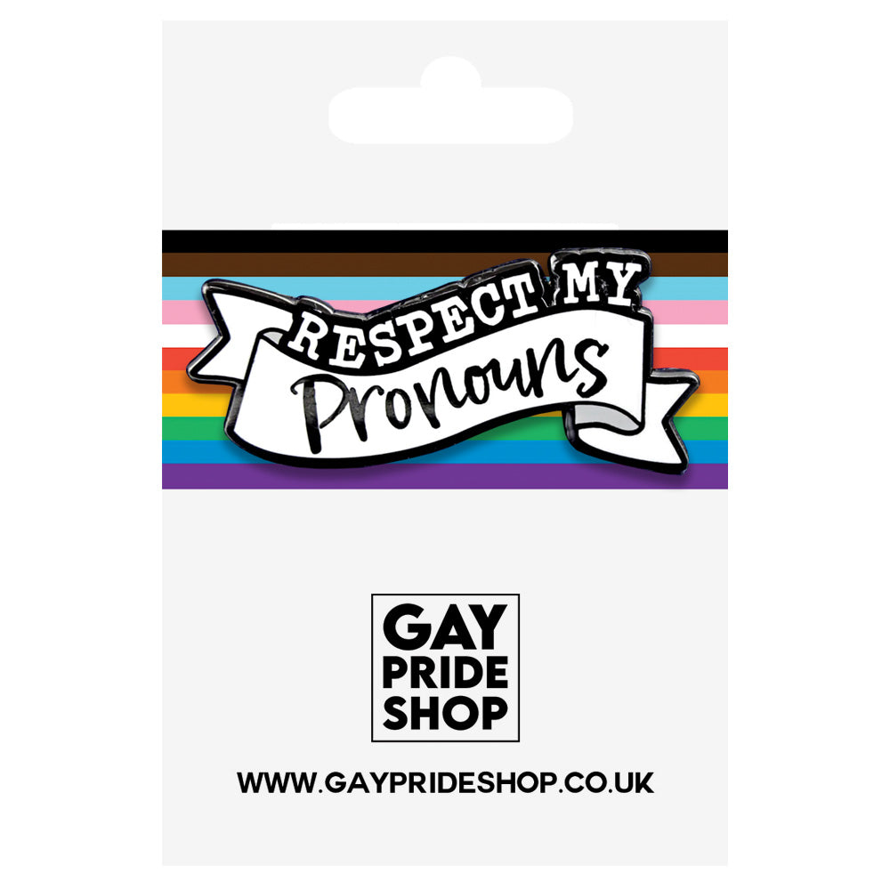 Respect My Pronouns Enamel Pin