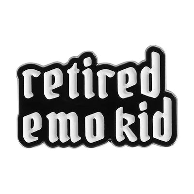 Retired Emo Kid Enamel Pin