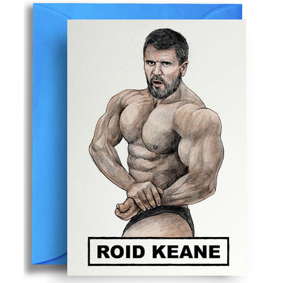 Roid Keane - Greetings Card