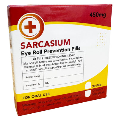 Candy Mints - Sarcasium (Novelty Eye Roll Prevention Pills)