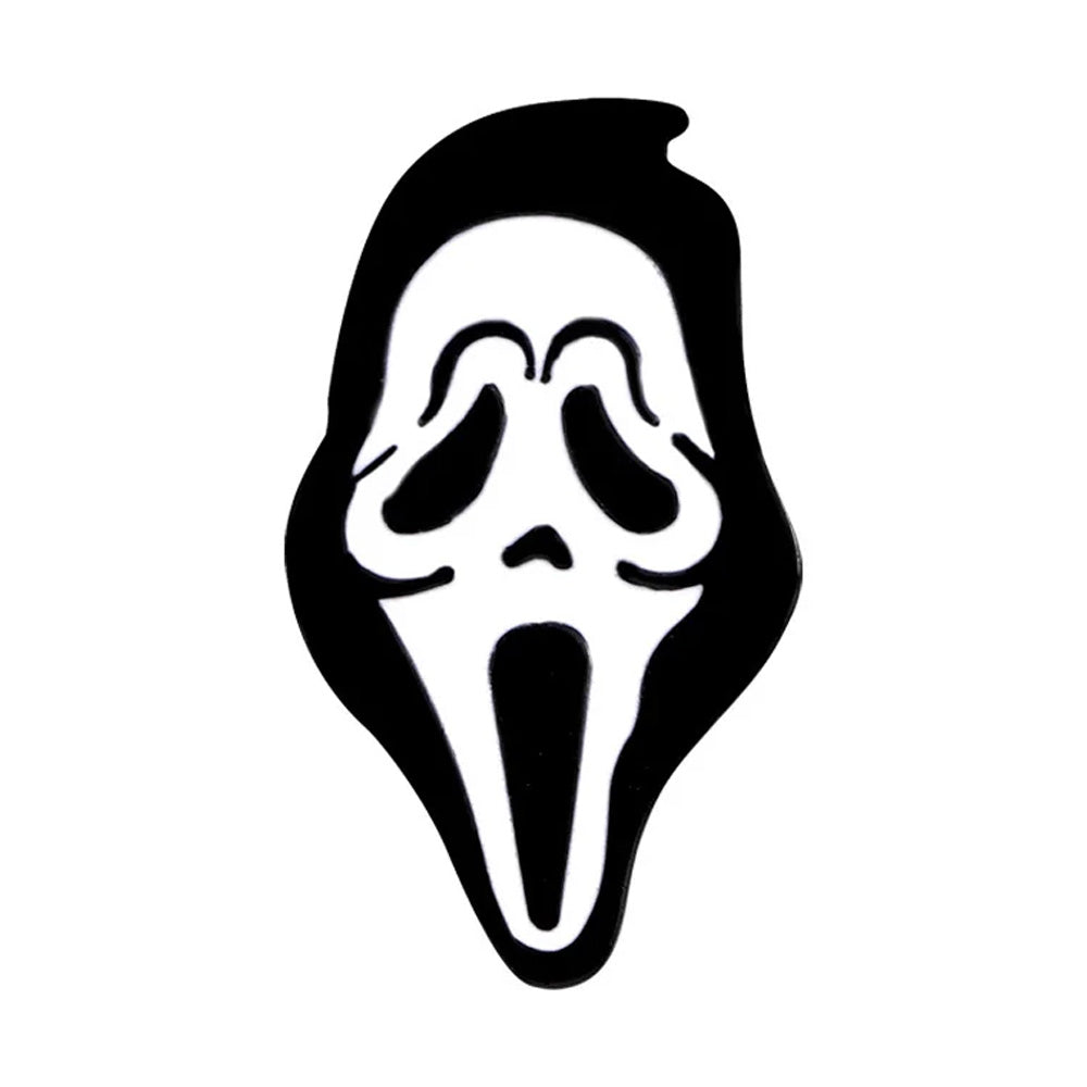 Scream Mask Metal & Enamel Pin