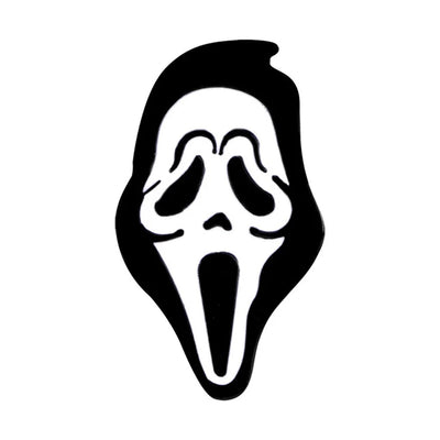 Scream Mask Metal & Enamel Pin