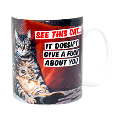 See This Cat. It Doesn't Give a Fuck About You Mug
