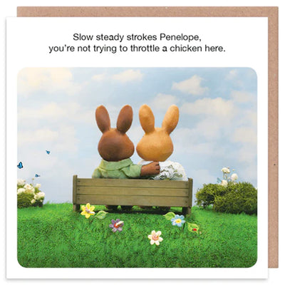Forest Friends Slow Steady Strokes Penelope - Greetings Card