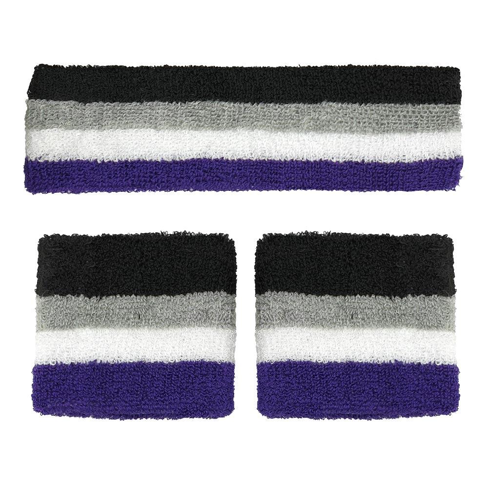 Asexual Headband & 2 Sweatbands Set