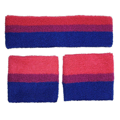 Bisexual Headband & 2 Sweatbands Set