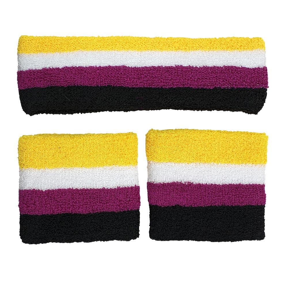 Non Binary Headband & 2 Sweatbands Set