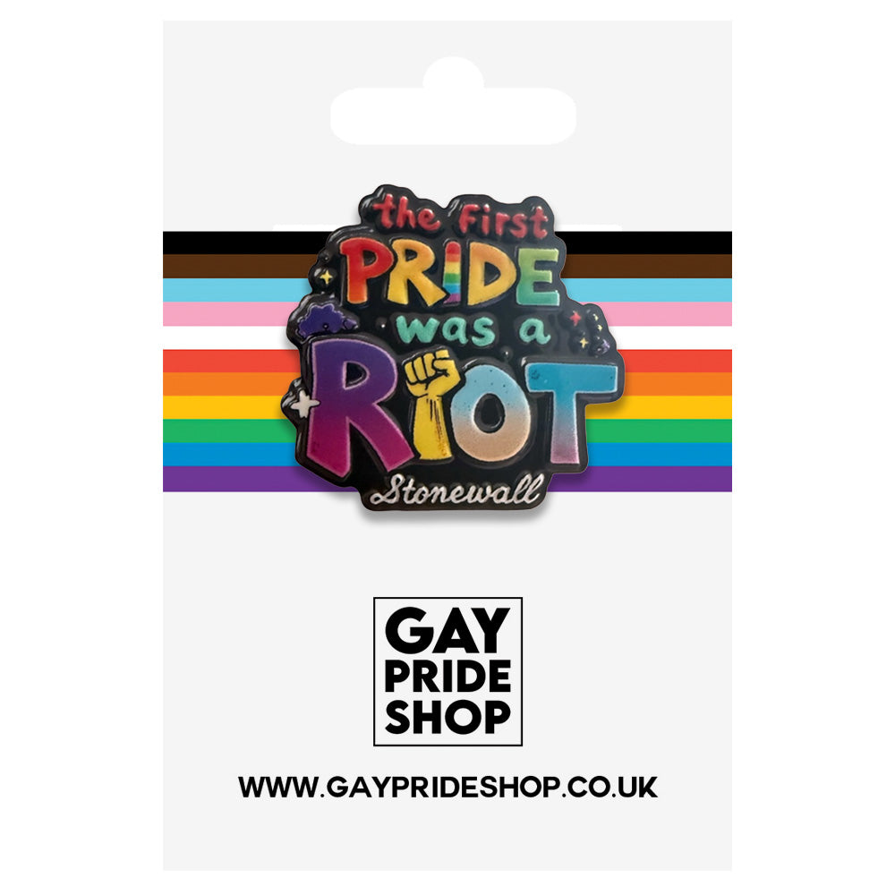 The First Pride Was A Riot - Metal Lapel Pin (Stonewall)