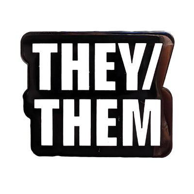 Pronoun They/Them Metal & Enamel Pin