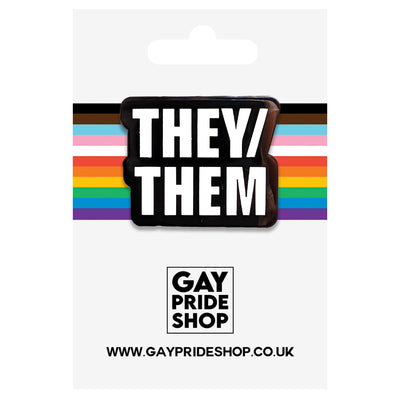 Pronoun They/Them Metal & Enamel Pin