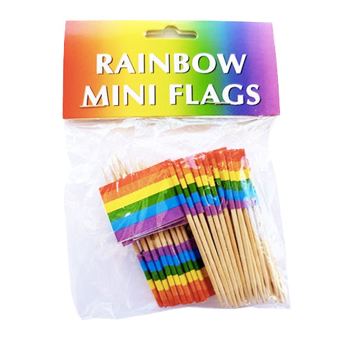 Gay Pride Rainbow Cocktail/Toothpick Flags