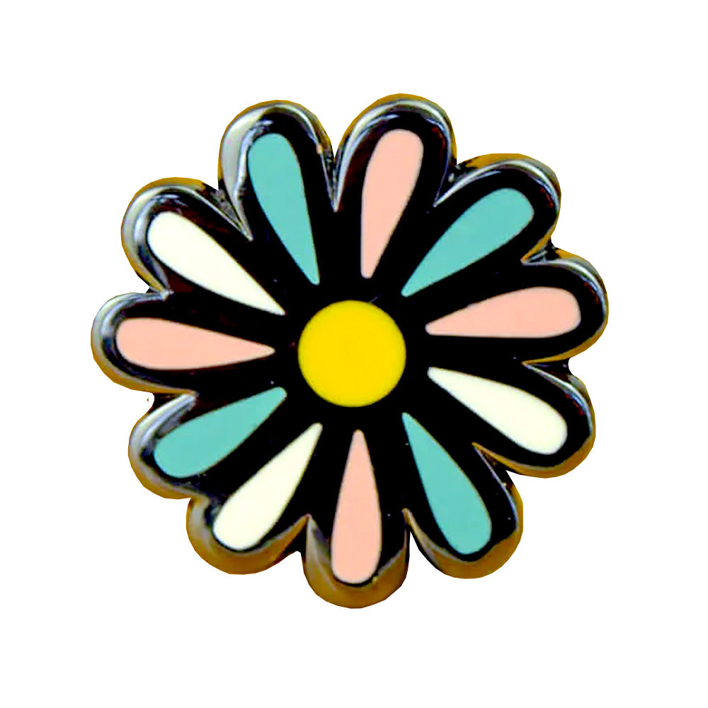 Transgender Daisy Enamel Pin