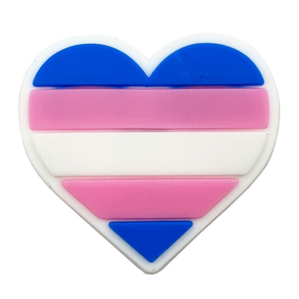 Transgender Flag Silicone Heart Pin Badge – www.gayprideshop.co.uk