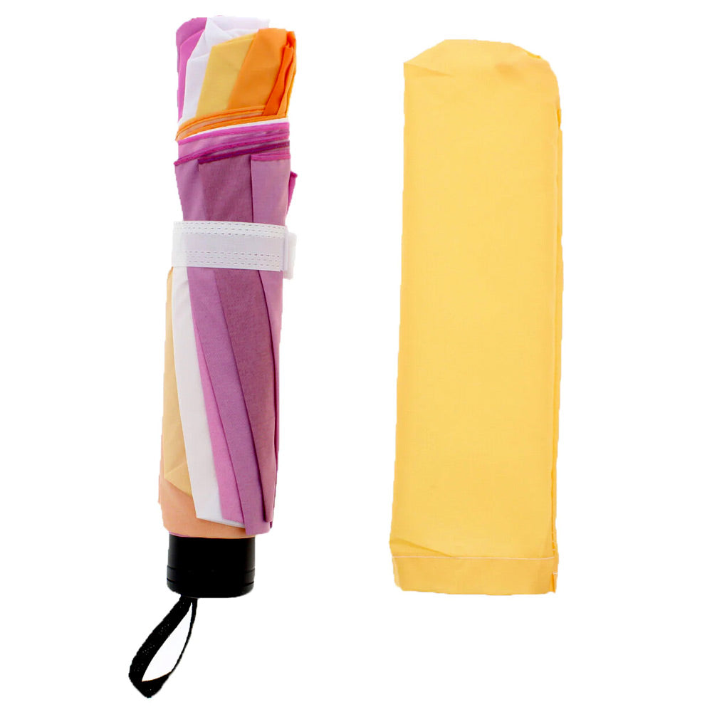 Lesbian Flag Colours Folding Umbrella