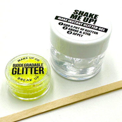 Biodegradable Glitter Gel - UV Yellow