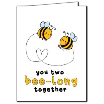 You Two Bee-Long Together - Gay Wedding Card