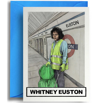 Whitney Euston - Greetings Card