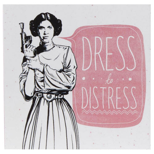Dress To Distress Princess Leia - Greetings Card
