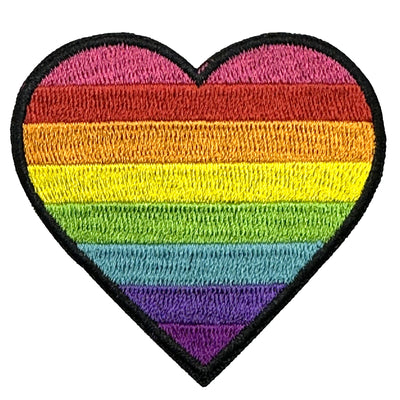 1978 Original Gay Pride Rainbow Heart Embroidered Iron-On Patch