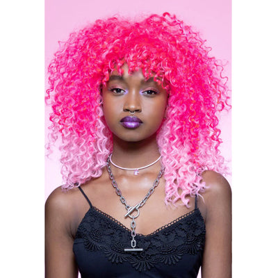 Manic Panic® Pink Passion Ombre Curl Girl Wig