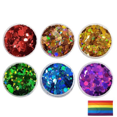 Gay Pride Rainbow - Festival Mixes Glitter Set